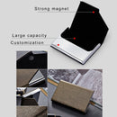 2 PCS Oracle bone texture Business Card Holder Wallet Credit Card ID Case Holder, Random Color