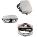 Simple Multi-functional Digital Device Travel Storage Bag for Phones, Power Bank, U-disk, Earphones, Data Cable and etc, Small Size: 16*11*5cm(Black)