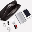 Simple Multi-functional Digital Device Travel Storage Bag for Phones, Power Bank, U-disk, Earphones, Data Cable and etc, Small Size: 16*11*5cm(Black)