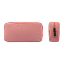 Simple Multi-functional Digital Device Travel Storage Bag for Phones, Power Bank, U-disk, Earphones, Data Cable and etc, Small Size: 16*11*5cm(Pink)