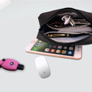 Simple Multi-functional Digital Device Travel Storage Bag for Phones, Power Bank, U-disk, Earphones, Data Cable and etc, Small Size: 16*11*5cm(navy)