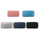 Simple Multi-functional Digital Device Travel Storage Bag for Phones, Power Bank, U-disk, Earphones, Data Cable and etc, Small Size: 16*11*5cm(Pink)