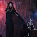 Halloween Costume Night Wandering Soul Ghost Dress Witch Dress Nightclub Rave Party Service, Size:XXS, Bust: 68cm, Clothes Long: 97cm, Cloak Length:150cm