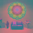 Microfiber Colorful Printed Tassel Lotus Summer Bath Towel Sand Beach Towel Shawl Scarf, Size: 150 x 150cm(Dark Blue+Green)