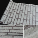 Gray Brick Creative 3D Stone Brick Decoration Wallpaper Stickers Bedroom Living Room Wall Waterproof Wallpaper Roll, Size: 45 x 1000cm