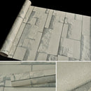 Qingyun Stone Creative 3D Stone Brick Decoration Wallpaper Stickers Bedroom Living Room Wall Waterproof Wallpaper Roll, Size: 45 x 1000cm