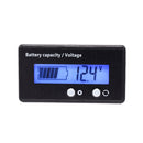 H6133 12V-84V Lead-acid Battery Voltage Tester Percentage Voltmeter Gauge Lithium Battery Status Monitor(Blue Light)