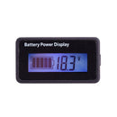 H5 12V-48V Lead-acid Battery Voltage Tester Percentage Voltmeter Gauge Lithium Battery Status Monitor(Blue Light)