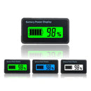 H5 12V-48V Lead-acid Battery Voltage Tester Percentage Voltmeter Gauge Lithium Battery Status Monitor(White Light)