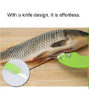 2 PCS Kitchen Essential Fish Scraper Fish Scale Planing Knife with Cover (Pink)