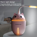 2W Creative Mini Portable Cute Pet Shape Mute Desktop Air Humidifier with Extended USB Port, Capacity: 320ml, DC 5V(White)