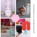 2W Creative Mini Portable Cute Pet Shape Mute Desktop Air Humidifier with Extended USB Port, Capacity: 320ml, DC 5V(White)