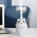 2W Creative Mini Portable Cute Pet Shape Mute Desktop Air Humidifier with Extended USB Port, Capacity: 320ml, DC 5V(White)