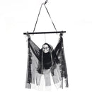 Halloween Electric Luminous Skeleton Hanging Head Induction Props Haunted House Decorations Toys