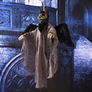 Flying Hanging Ghost Scary Sound and Moving for Halloween Decorations (Grey)