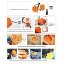 Operated Inflatable Dinosaur Fancy Polyester Dress Halloween Party Costume for Adult, Recommended Height: 1.6-1.9m(Red)