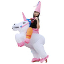 Operated Inflatable Unicorn Fancy Polyester Dress Halloween Party Costume for Adult, Recommended Height: 1.5-1.9m