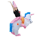 Operated Inflatable Unicorn Fancy Polyester Dress Halloween Party Costume for Adult, Recommended Height: 1.5-1.9m