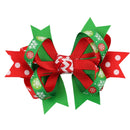6 PCS Swallowtail Butterfly Knot Christmas Hairpin Christmas Headdress for Children