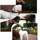 Pet Dogs Nylon Night Reflective Breathable Handheld Traction Lead Leash, Size: M, Adjustable Range: 2.5*(100-140cm)(Orange)