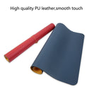 Multifunction Business Double Sided PU Leather Mouse Pad Keyboard Pad Table Mat Computer Desk Mat, Size: 80 x 40cm(Black Red)