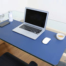 Multifunction Business Double Sided PU Leather Mouse Pad Keyboard Pad Table Mat Computer Desk Mat, Size: 80 x 40cm(Blue + Yellow)