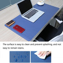 Multifunction Business Double Sided PU Leather Mouse Pad Keyboard Pad Table Mat Computer Desk Mat, Size: 90 x 45cm(Black Red)