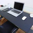 Multifunction Business PU Leather Mouse Pad Keyboard Pad Table Mat Computer Desk Mat, Size: 60 x 30cm(Black)