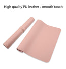 Multifunction Business PU Leather Mouse Pad Keyboard Pad Table Mat Computer Desk Mat, Size: 120 x 60cm(Apricot)
