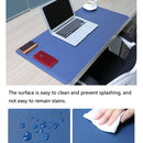 Multifunction Business PU Leather Mouse Pad Keyboard Pad Table Mat Computer Desk Mat, Size: 120 x 60cm(Apricot)