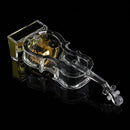NO:8086 Transparent Crystal Violin Shape Music Box(Middle Size)(Transparent)