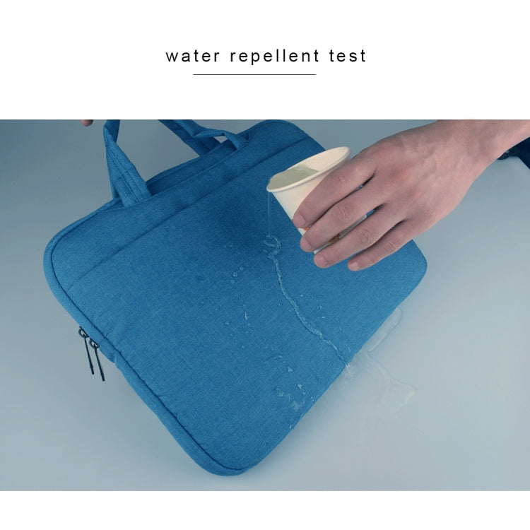 Universal Multiple Pockets Wearable Oxford Cloth Soft Portable Leisurely Handle Laptop Tablet Bag, For 15.6 inch and Below Macbook, Samsung, Lenovo, Sony, DELL Alienware, CHUWI, ASUS, HP (navy)