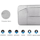 Universal Multiple Pockets Wearable Oxford Cloth Soft Portable Simple Business Laptop Tablet Bag, For 12 inch and Below Macbook, Samsung, Lenovo, Sony, DELL Alienware, CHUWI, ASUS, HP(Grey)