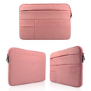 Universal Multiple Pockets Wearable Oxford Cloth Soft Portable Leisurely Laptop Tablet Bag, For 14 inch and Below Macbook, Samsung, Lenovo, Sony, DELL Alienware, CHUWI, ASUS, HP(Pink)