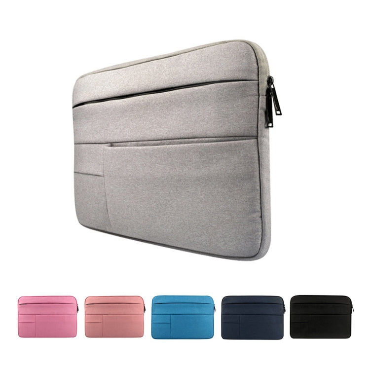 Universal Multiple Pockets Wearable Oxford Cloth Soft Portable Leisurely Laptop Tablet Bag, For 14 inch and Below Macbook, Samsung, Lenovo, Sony, DELL Alienware, CHUWI, ASUS, HP(Black)