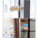 Window Safety Lock Sliding Door Window Lock Door and Window Stopper for Children (Blue)