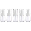 5 PCS Travel Plastic Bottles Leak Proof Portable Travel Accessories Small Bottles Containers, 30ml(Transparent)