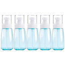 5 PCS Travel Plastic Bottles Leak Proof Portable Travel Accessories Small Bottles Containers, 60ml(Blue)