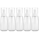 5 PCS Travel Plastic Bottles Leak Proof Portable Travel Accessories Small Bottles Containers, 100ml(Transparent)