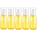 5 PCS Travel Plastic Bottles Leak Proof Portable Travel Accessories Small Bottles Containers, 100ml(Yellow)