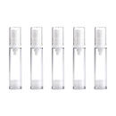 5 PCS Portable Airless Vacuum Pump Bottle Fine Mist Perfume Spray Bottle, 10ml