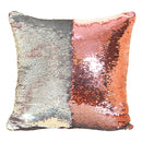 DIY Two Tone Glitter Sequins Throw Pillow Case Reversible Sequin Magical Color Changing Pillow Cover, Size: 40*40cm(Pink+Silver)