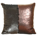 DIY Two Tone Glitter Sequins Throw Pillow Case Reversible Sequin Magical Color Changing Pillow Cover, Size: 40*40cm(Coffee+Black)