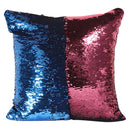DIY Two Tone Glitter Sequins Throw Pillow Case Reversible Sequin Magical Color Changing Pillow Cover, Size: 40*40cm(Blue+Red)