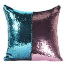 DIY Two Tone Glitter Sequins Throw Pillow Case Reversible Sequin Magical Color Changing Pillow Cover, Size: 40*40cm(Blue+Pink)