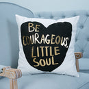 Fashion Bronzing Gold Printed Cushion Cover Sofa Seat Pillow Case, Size: 45*45cm