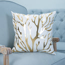 Fashion Bronzing Gold Printed Cushion Cover Sofa Seat Pillow Case, Size: 45*45cm