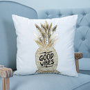 Fashion Bronzing Gold Printed Cushion Cover Sofa Seat Pillow Case, Size: 45*45cm