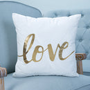 Fashion Bronzing Gold Printed Cushion Cover Sofa Seat Pillow Case, Size: 45*45cm