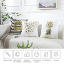 Fashion Bronzing Gold Printed Cushion Cover Sofa Seat Pillow Case, Size: 45*45cm